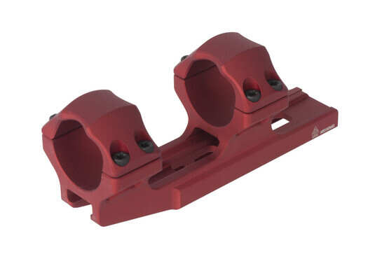 Leaper UTG red ACCU-SYNC 30mm medium height scope mount places the center line at 1.3 inches